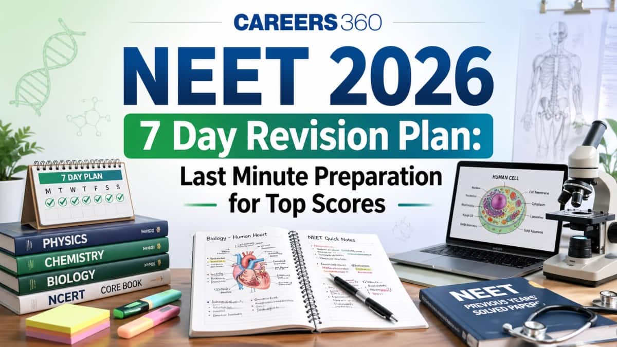 NEET 2026 7-Day Revision Plan: Last-Minute Preparation for Top Scores